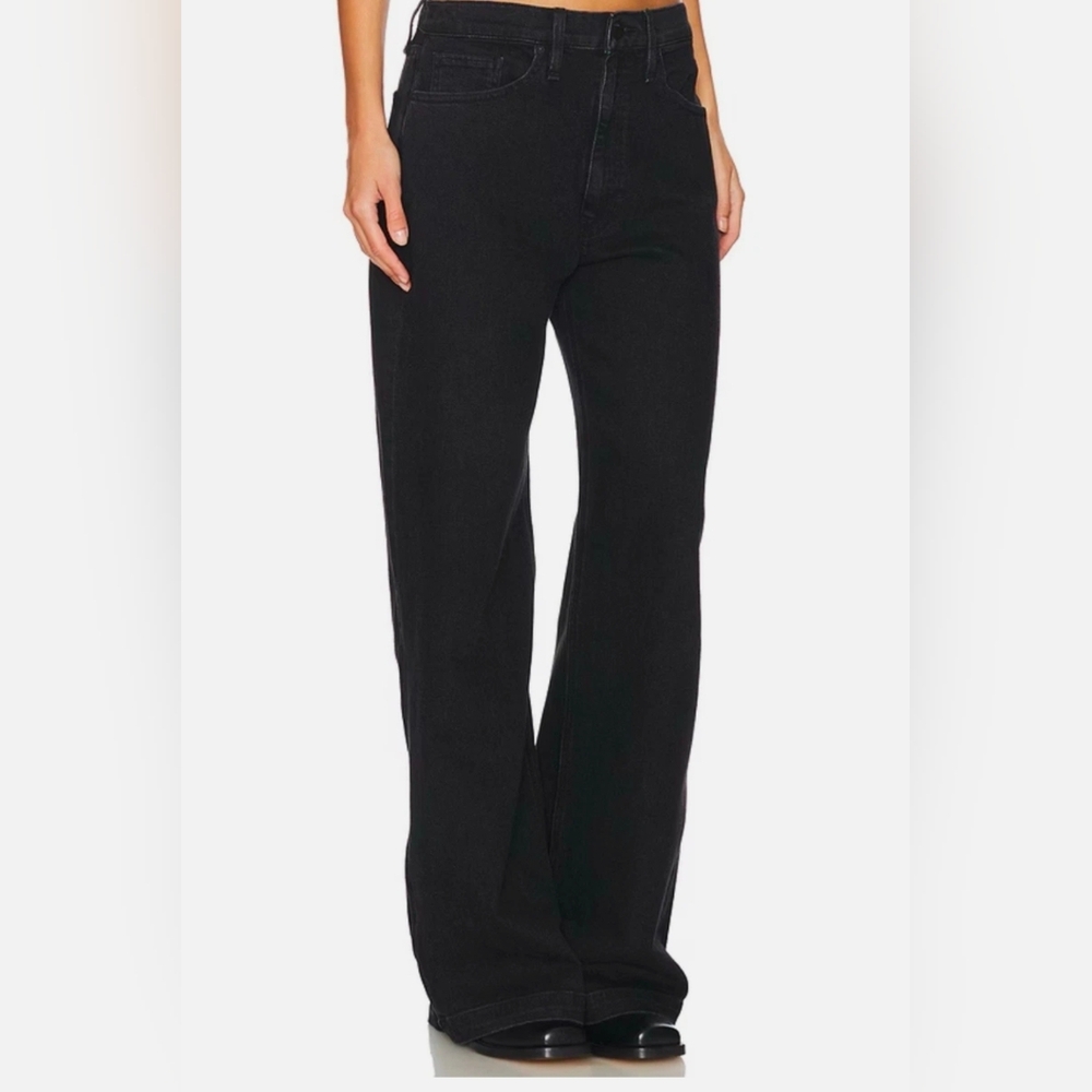 NWT | Hudson Jodie Loose Fit Wide Leg | Size 26 | Black Denim | Flare